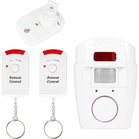 Filiyano-Alarme antivol - Sirène 105 dB pour porte et fenêtre - 2 télécommandes - Système d'alarme pour fenêtre - Idéal pour appartement, garage (1/5)