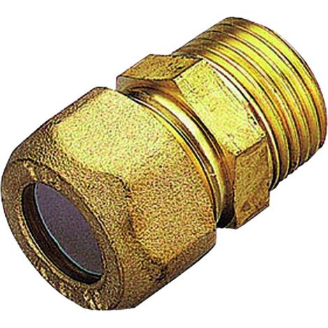 RACCORDO DIRITTO MASCHIO CON OGIVA IN PTFE PER TUBO RAME MODELLO 1200 1 ø22   TIEMME RACCORDERIE SPA