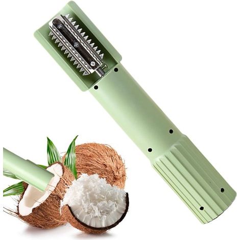 Rallador eléctrico de frutas，Rallador de cocina，Para preparar ensaladas de verduras，Inalámbrico y sin salpicaduras，24,5 cm de largo，Blanco (1/5)