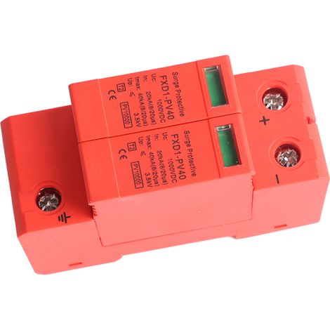 DC 2P 40KA 1000V Überspannungsableiter für elektronische Geräte, Überspannungsschutz für Photovoltaikanlagen, Überspannungsschutzgerät. (1/5)