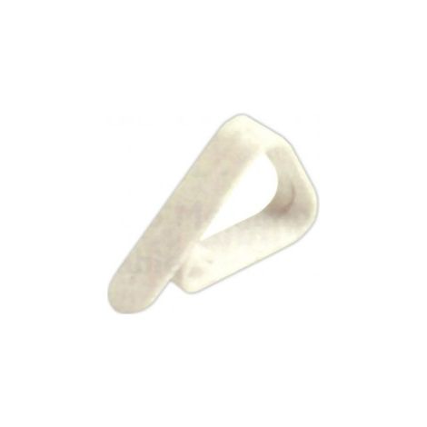 FERMATOVAGLIA IN PLASTICA BIANCO 4 PZ