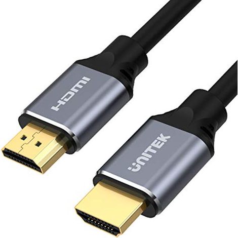 Unitek Cable HDMI 2.1 2M 8K │ HDMI ultra alta velocidad suave 8K @ 60Hz, 4K @ 120Hz │ HDR dinámico 10+, Dolby Vision, eARC │ para TV OLED, juegos, Xbox Series X, PS5 │ Conectores de aluminio, Flexible (1/5)