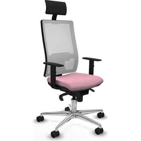 Piqueras y Crespo Horna Chaise de bureau rose confortable (1/3)