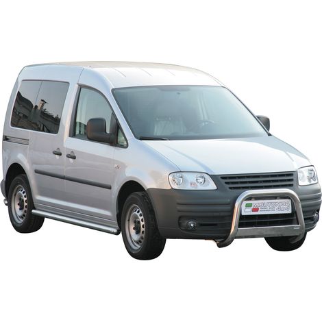 Pare-buffle Avant pour VW Caddy 2004-2015 63 mm en Acier Gris (1/5)