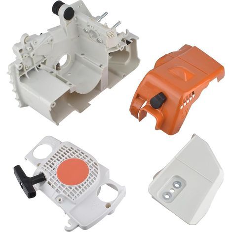 Cancanle Kit de Carter Carénage Couvercle d'Embrayage et Démarreur à Rappel pour Stihl MS180 MS170 018 017 Tronçonneuse à Essence (1/5)