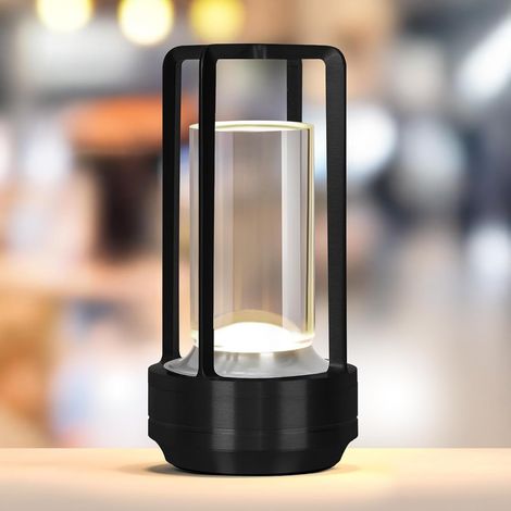 Lampe de table LED portable sans fil, d'ordinateur rechargeable (1/5)