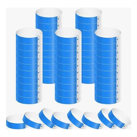 Identifikationsarmbänder – wasserfestes Papier – für Festivals, Konzerte, Partys, Wasserparks – 500 Stück – 25 x 1,9 cm (1/5)