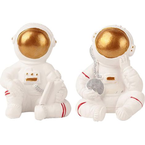 Lot de 2 crochets de cuisine astronaute en résine crochets (1/5)