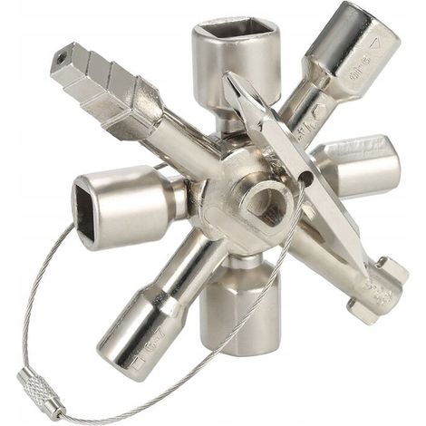 10-in-1 Universal-Technikschlüssel für Schränke, Verteilerkästen und Installationen