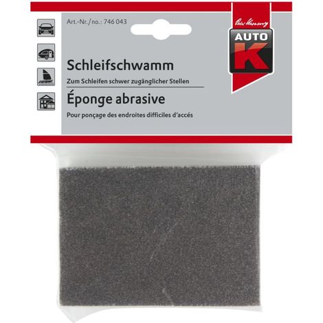 Auto-K Schleifschwamm 3 x 13 x 16,6 cm nass & trocken Schleifen Schmirgelschwamm