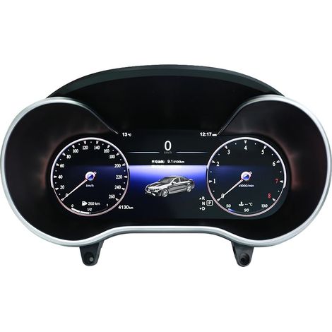 Panel de instrumentos digital, pantalla de 12,3 pulgadas, instalación Plug-and-Play, para Mercedes Benz C200L C/GLC W205/W253 2015-2019