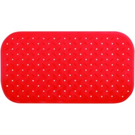 Tapis Fond de baignoire antidérapant Caoutchouc CLASS 36x76cm Rouge MSV