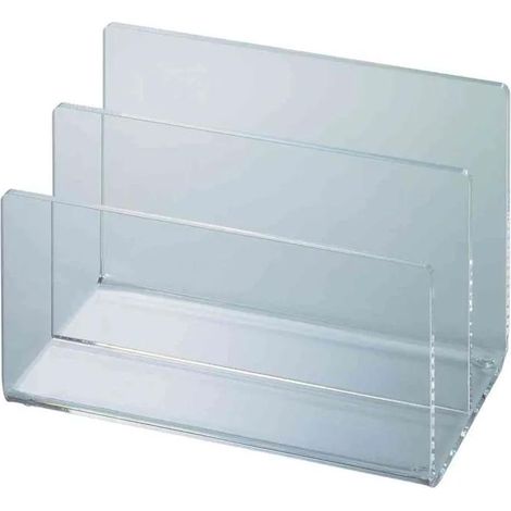 Maul Organizador de escritorio Acrílico Transparente 15,3x9,9x10 cm
