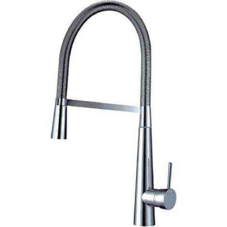 Grifo Monomando Fregadero extraible Curvo Nadia cromo. 53cm(alto) 20.5cm(largo). (1/2)