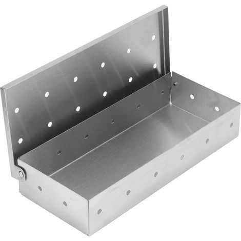 Barbecue extérieur en acier inoxydable avec fumoir pour bois et charbon de bois (1/5)