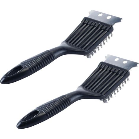 Lot De 2 Brosses De Nettoyage Pour Barbecue Avec Grattoir En Métal Et Brosse De Nettoyage Pour Cage À Oiseaux Pour Animaux De Compagnie, Perroquets, Fours Et Grilles (1/5)
