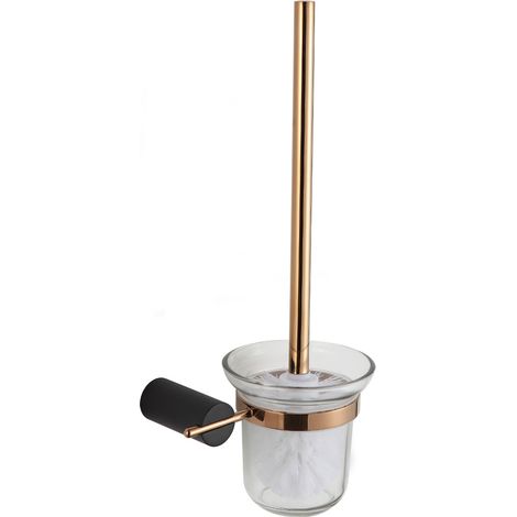 Mexen Aron Brosse à WC, Noir/Or rose - 7088150-67 (1/2)