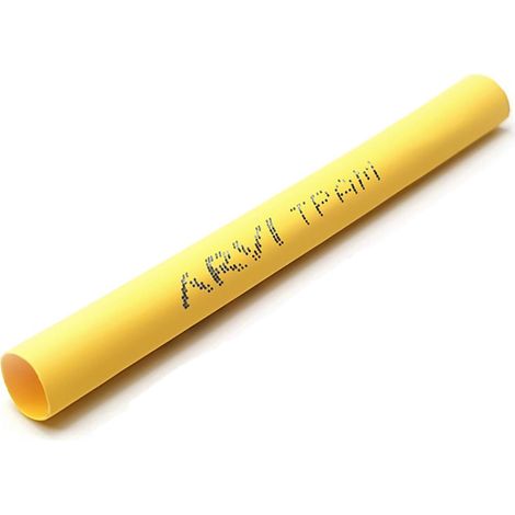 Gaine Thermorétractable - 50/25mm - Jaune - Longueur 1m - Restreint 2:1 - Paroi Fine - Arvi Tpam-50.0-am (1/2)