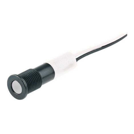 Voyant LED lumineux Blanc RS PRO, dia. 8mm, 2V c.c., IP67 ( Prix pour 1 ) (1/2)