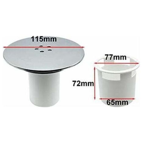 Bonde Douche, Bonde de Douche 90 mm/115mm, Remplacement de Couvercle de Siphon Douche