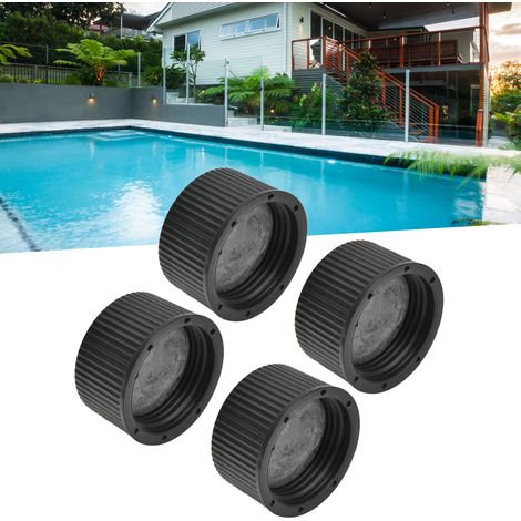 Tapón y junta de drenaje HAYWARD para filtros de arena de piscinas, plástico resistente, 33 mm, 4 piezas, alta fiabilidad y fácil instalación. (1/5)