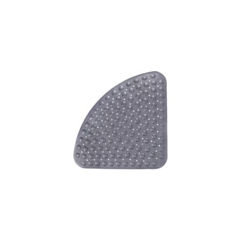Duschmatte antidérapant quart de cercle tapis de bain tapis antidérapant douche en coin Demi-ronde avec des Ventouses et Abflusslöchern, 54x54cm, Triangulaire Badewannenmatte (1/5)