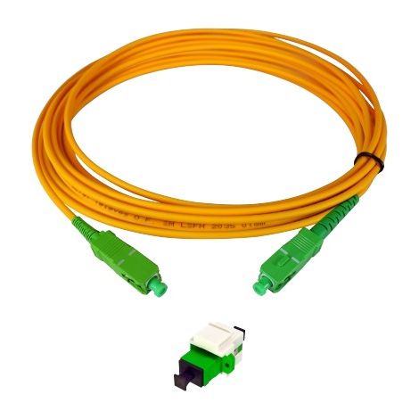 Kit Keystone FO + adattatore SC/APC + tubo da 15 m (1/2)