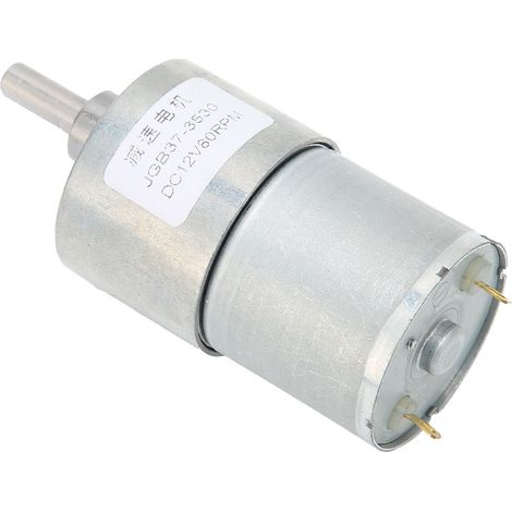 JGB37‐3530 Schneckengetriebemotoren, selbsthemmend, verschleißfest, Turbo-Untersetzungswelle für Türöffner, 12 V DC, 80 U/min (1/5)