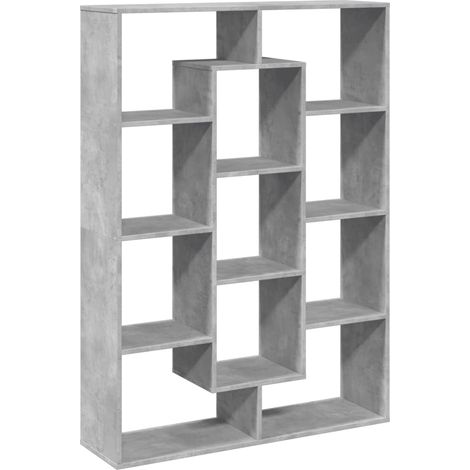 Maison Exclusive - Bücherregal Betongrau 102x29x143 cm Holzwerkst