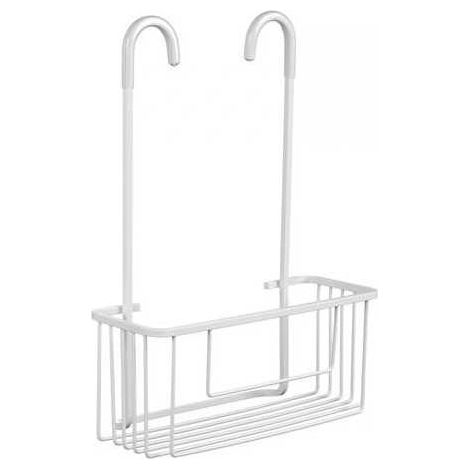 Cestillo con Colgador Grifo Aluminio Artic Blanco TATAY
