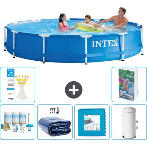 Frame Pool Rund - 366x76 cm - 7-teilig S14