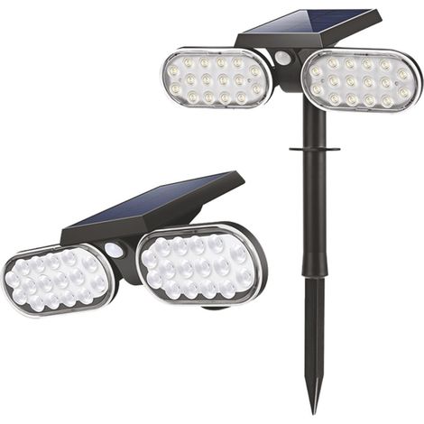 Suprema PICCHETTO SOLARE SNODABILE, 32 led x 0,2 watt, 200-600 lumen, luce fredda (1/3)