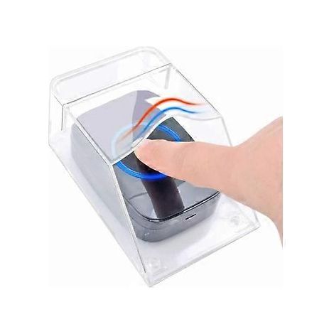 Transparente Schutzhülle für Außentürklingel, wasserdicht, kabellos, Wandmontage – 11 x 6 x 5 cm