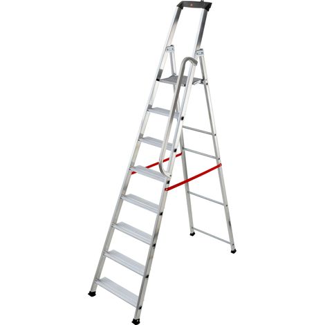 hailo-8848-011-escalera de tijera profesional alu pro (8 peldaños)