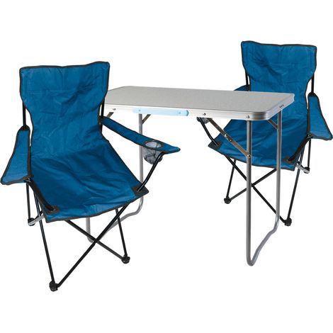 3-teiliges Campingmöbel Set Blau-MMC330870+2xMPO2431 (1/5)
