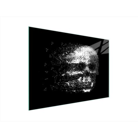 Glasschneidebrett 40x30 Totenkopf (1/5)