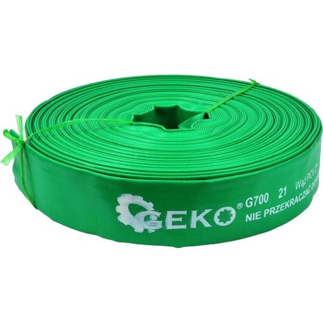 Geko PVC-Schlauch grüner Bewässerungsschlauch 50 Meter 2 Zoll (1/3)
