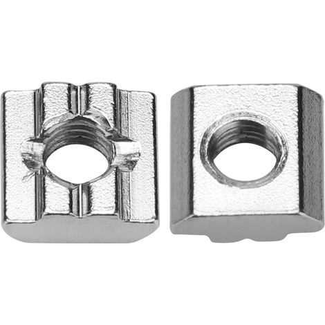 50 écrous à rainure en T coulissants en acier au carbone pour accessoires de profilés en aluminium série 30 (M8166)