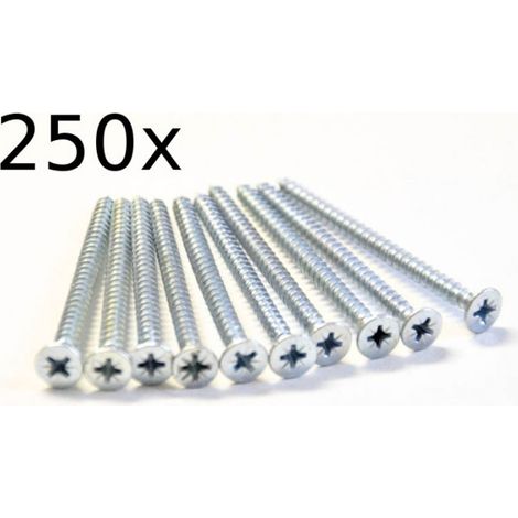 250 Stück=1Pack Holzschrauben 5,0x70 verzinkt