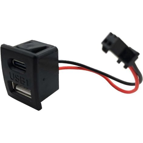 Connecteur USB femelle Type-C double couche (1/4)