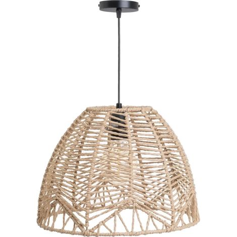 Lustre naturel en fibre de papier tressée (1/4)