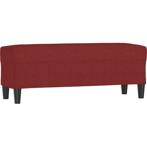 Panca Rosso Vino 100x35x41 cm in Tessuto vidaXL