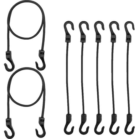 Corde elastiche, ammortizzanti, ad alta resistenza, 32 cm - 5 pezzi (1/2)