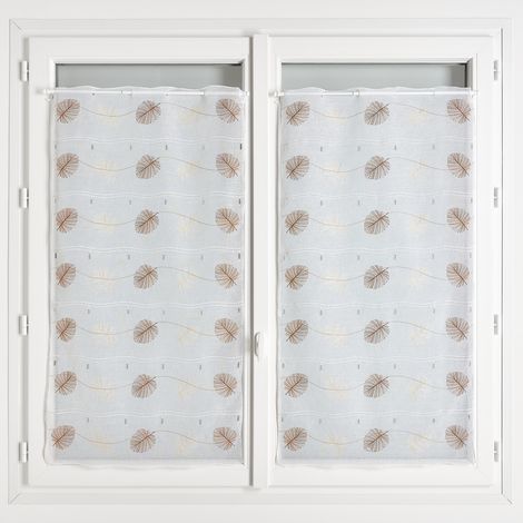 Modulable feuilles brodées Terracotta 45x120 cm