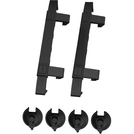 Satellite Mini support à ventouse de voiture - 27,7 x 6 cm PP ABS télescopique 25-39 cm résistant à la température - Double fixation antidérapante rapide - Adaptateur multifonction - Pour (1/5)
