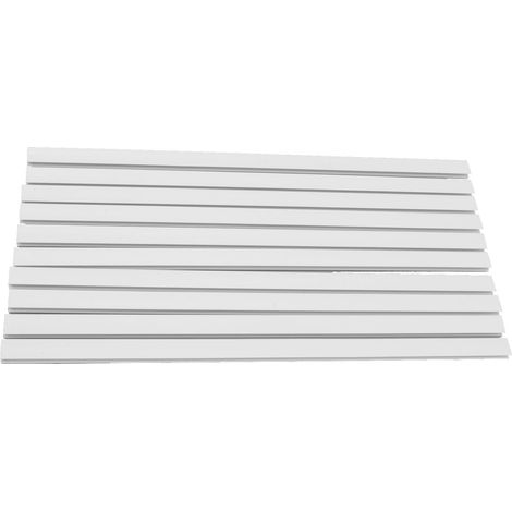 Bande porte-dosettes de café magnétique blanc, rangement mural pour capsules, support à fixer au mur ou sur plan de travail de cuisine. (1/5)