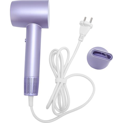 Sèche-cheveux ionique négatif 110 000 tr/min 1 600 W, air chaud et froid, silencieux, avec embout magnétique, pour la maison et les voyages, prise européenne 220 V (1/5)