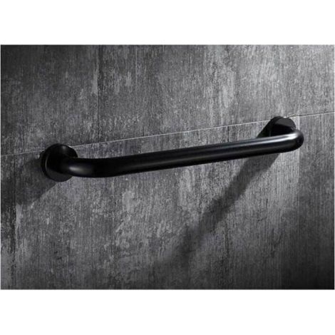 Poignée Barre d\'appui Sécurité Baignoire WC Douche pour Enfants Femme Personne Agé, 30cm Noir (1/4)