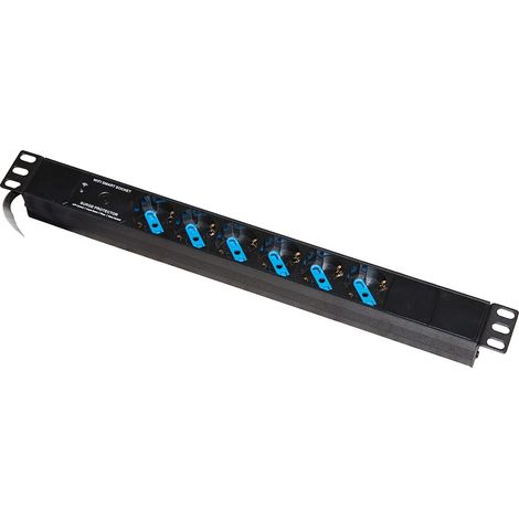 LINK LKMP06W - Multipresa Wireless da RACK 19" con 6 PRESE ITA/SCHUKO e spina 16A tripolare Italiana (1/3)