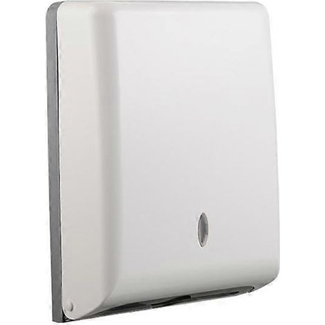 Distributeur mural de serviettes en papier professionnelles, pliables en plusieurs exemplaires, en trois ou en Z, pour salles de bain, bureaux et magasins. (1/4)